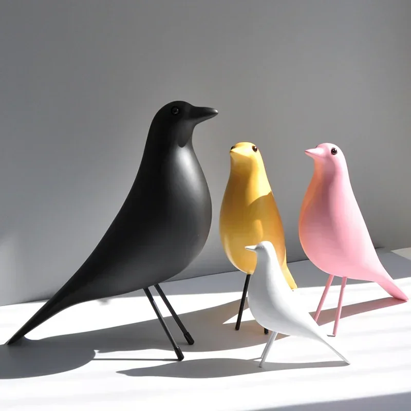 Simple Bird Decoration Crafts Reception Desk Living Room Wine Cabinet Modern Figurines Originality Bionic Art Decor Estatua FYFM