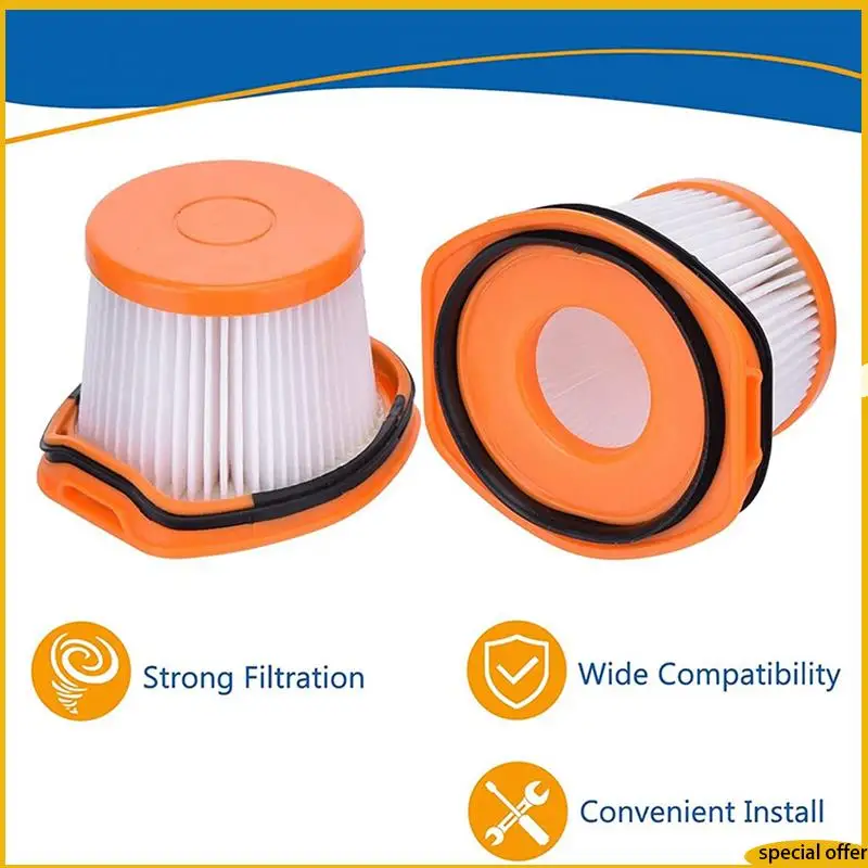 

A61I 8 Pack Replacement Vacuum Filter For Shark Wandvac System WV360 WS620 WS630 WS632 WS632BLBRN WS632GDBRN,Part XFFWV360