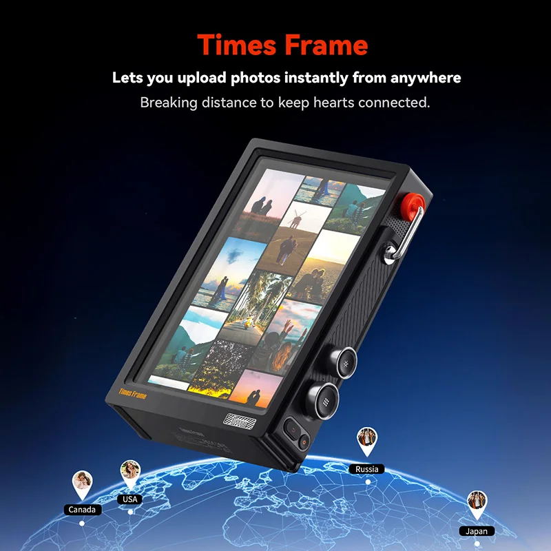 Divoom Times Frame 스마트 HD 화면 |   10.1인치 DIY 디지털 시계 |   암호화폐 주식 날씨 달력 |   기술 선물 데스크 설정 썸네일 5