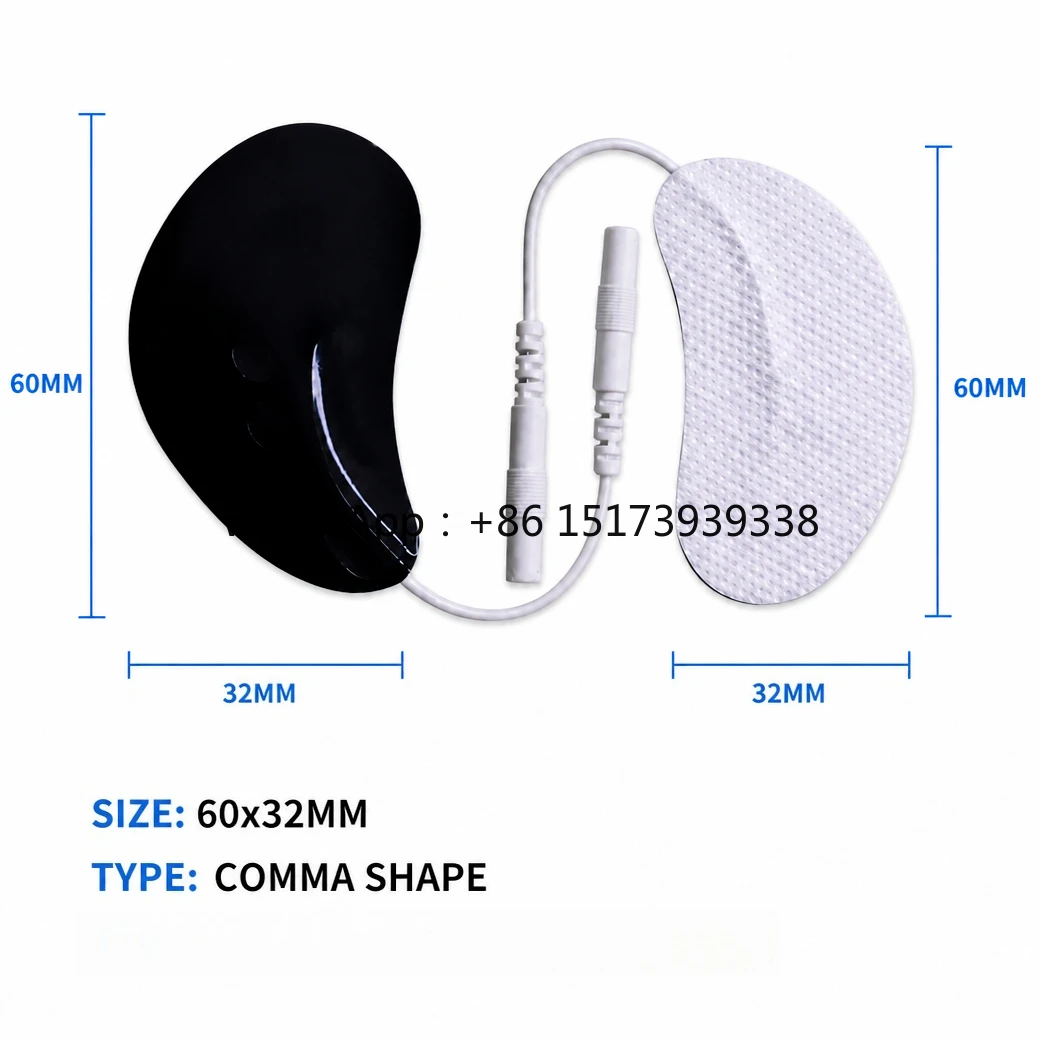 New Design Shape Unit Electrodes for Eye Massage 32x60mm Reusable Eye Care Patch