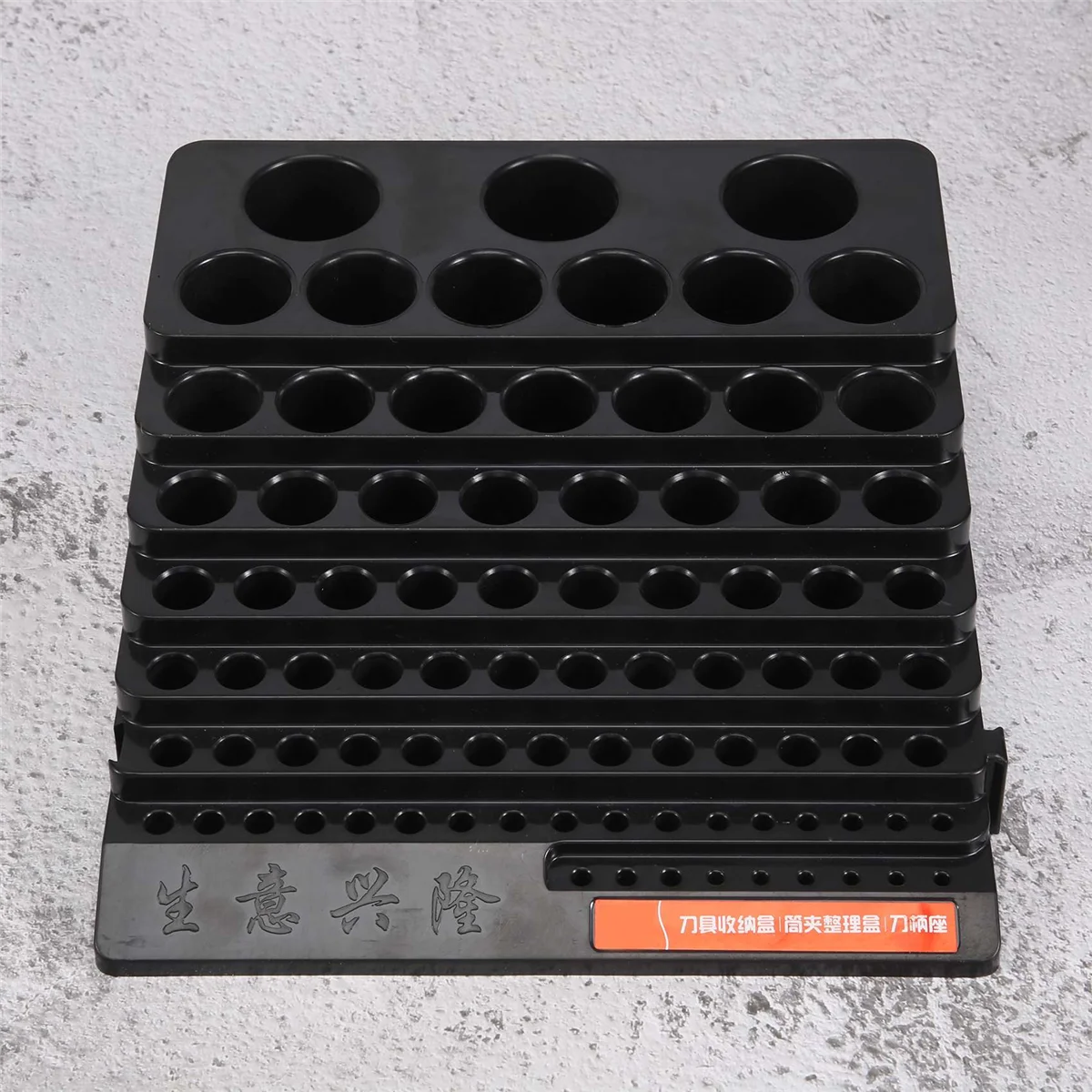 ABAZJ Caja de almacenamiento de brocas, fresa, ahorro de espacio, soporte de acabado de taladro, caja organizadora para uso doméstico, bricolaje, carpintería