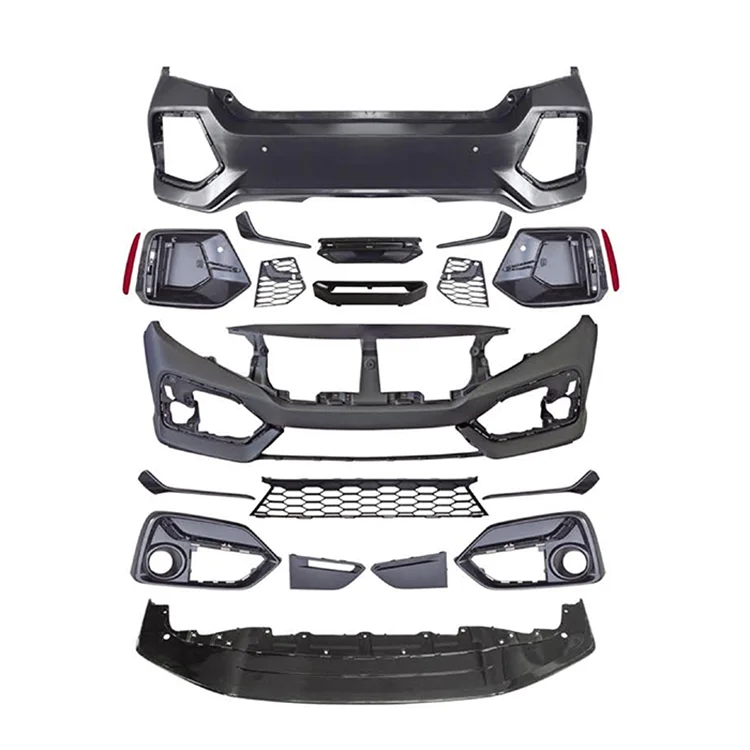 Hot Selling 2020 SI Style Bodykit Car PP ABS Material Bumper Body Kit For HONDA CIVICI 2016-2022