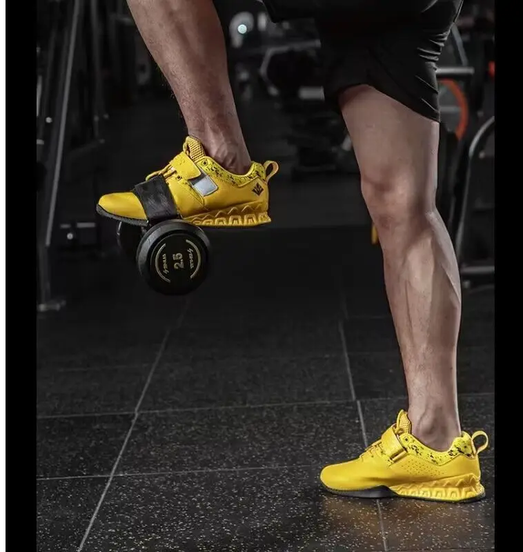 Men's Vocational Training Weightlifting Shoes Gym Comfortable Weightlifting Squat Fitness Shoes Men's Weightlifting Shoes