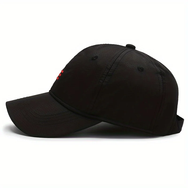 Spring and summer versatile quick-drying hats, light and breathable, black baseball caps, tide caps, sunscreen hats, tide hats