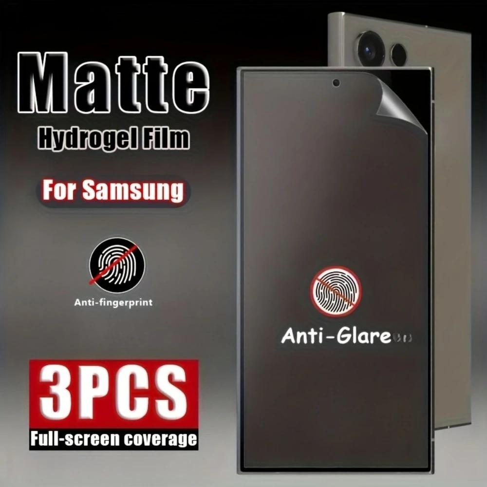 3Pcs Matte Full Cover Hydrogel Film für Samsung Galaxy S26 S25 S24 Ultra S23 S22 S21 Plus S25 S24 FE Anti-Drop Screen Protector
