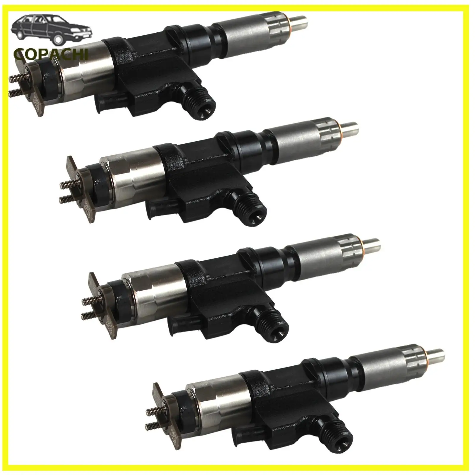 4PCS Diesel 4HK1 Engine Fuel Injector 095000-5471 095000-8901 Fit for Denso 2001-2007 Isuzu NPR NPR-HD Car Accessories Parts