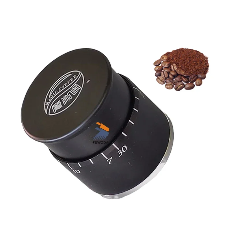 

Stainless steel 58mm mini coffee tamper pneumatic adjustable espresso distributor coffee hammer compactor