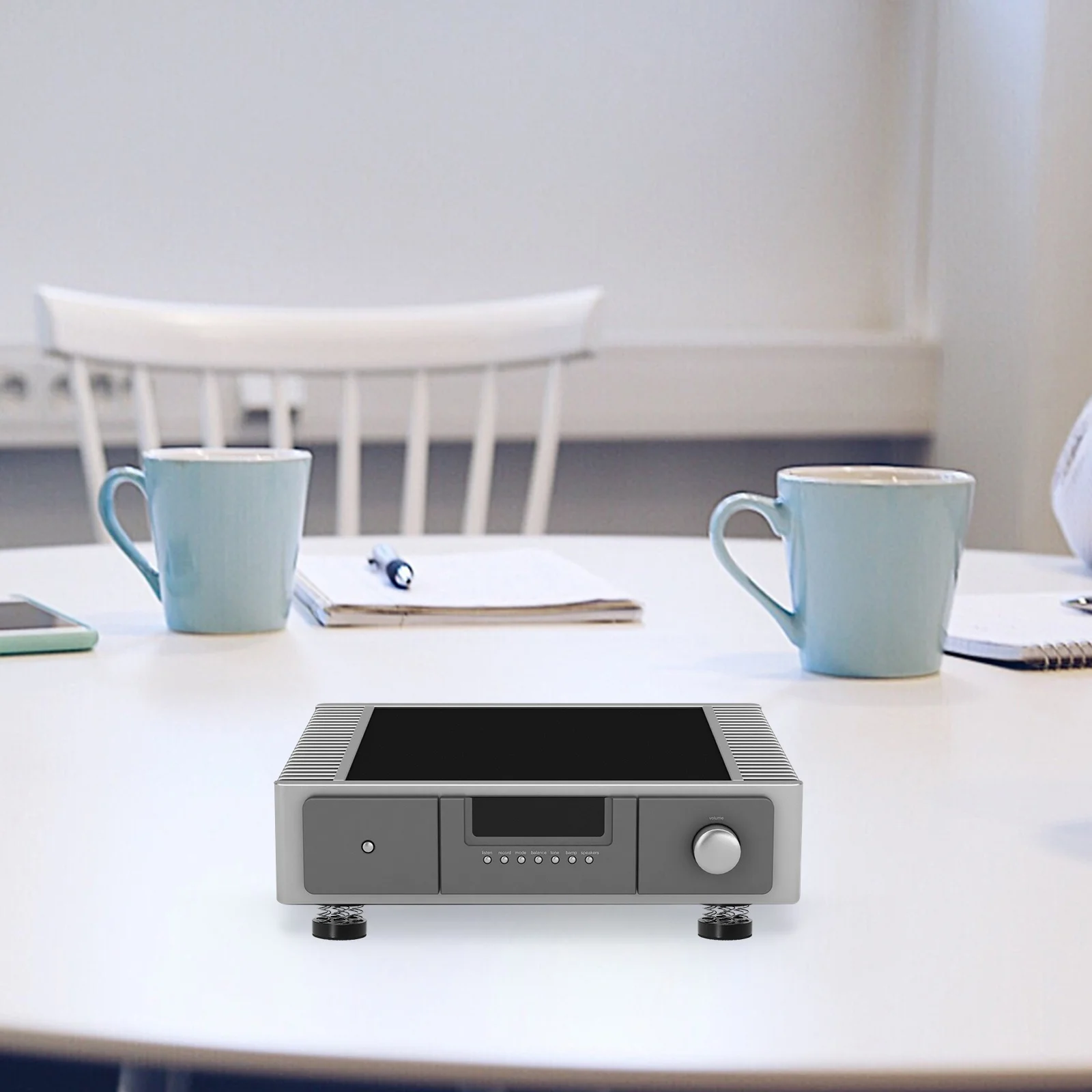 

Anti Vibration Amplifier Feet Pads Premium Aluminum Alloy and Rubber Shock Absorbing Isolation Pads for Enhanced Stereo