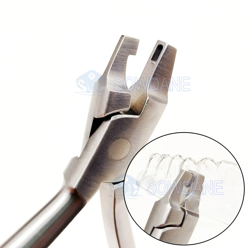 Stainless Lab Orthodontics Bracket Aligner Vertical Notch Thermal Forming Plier Invisible Brace Plier Dentist Instruments Tool s