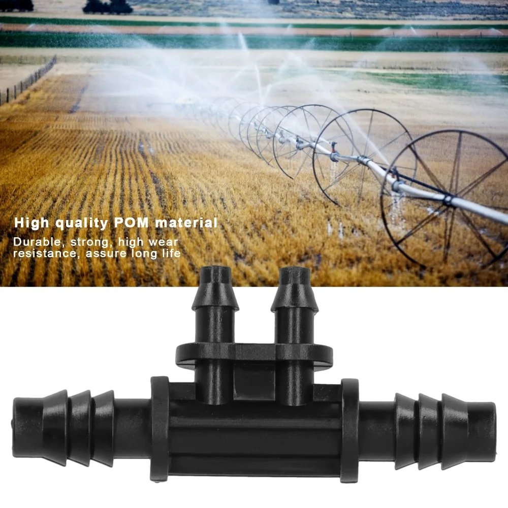 50PCS Plastic 4-Way Connector 4 Way 8/12mm Hose Fitting Tubing Connector 4/7mm Micro Tube Fitting Lightweight Hose Connector