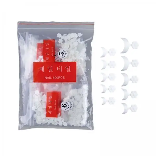 Full Cover False Nail Clear Mold Dual Forms Tip for Manicure Nail Art Salon Accessories and Home Use Extensions