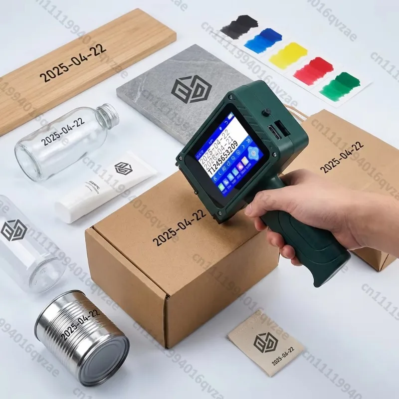Mini Smart Barcode Expiry Date Coding Machine Handheld Thermal Tij 2.5 12.7mm Inkjet Printer for Card & Tube Printer