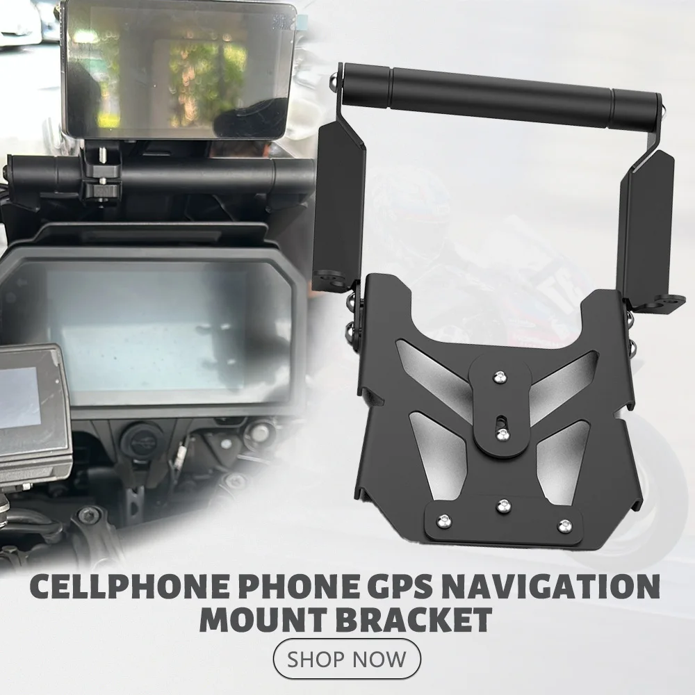 

Motorcycle Mobile Phone GPS Mounting Adapter Above Instruments Navigation Bracket Holder For Yamaha Tracer 9 GT+ Plus 2023-2026