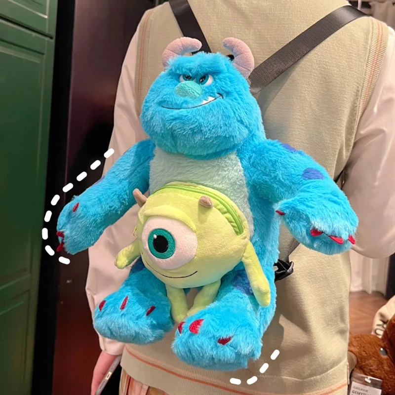 Boys And Girls Fashion Doll Backpack Children Bags Popular Design Cartoon Plush Doll Double Shoudler Bag Cute Kids Accessory Bag