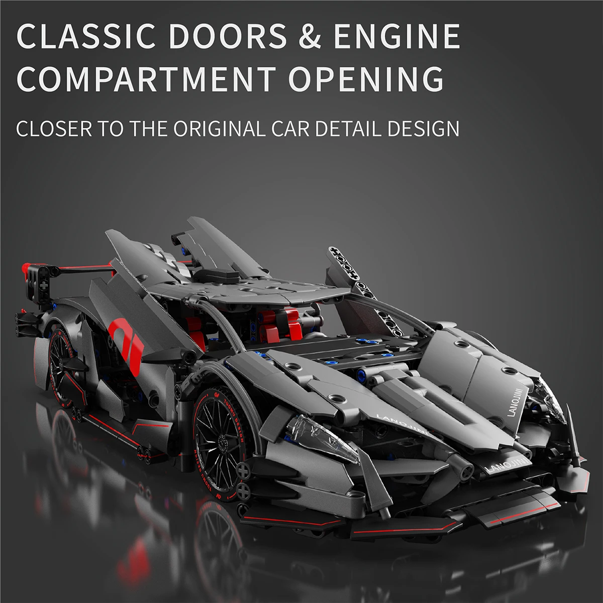 

Модель строительных блоков суперкара 1:14, возбудите свои мечты скорости и страсти