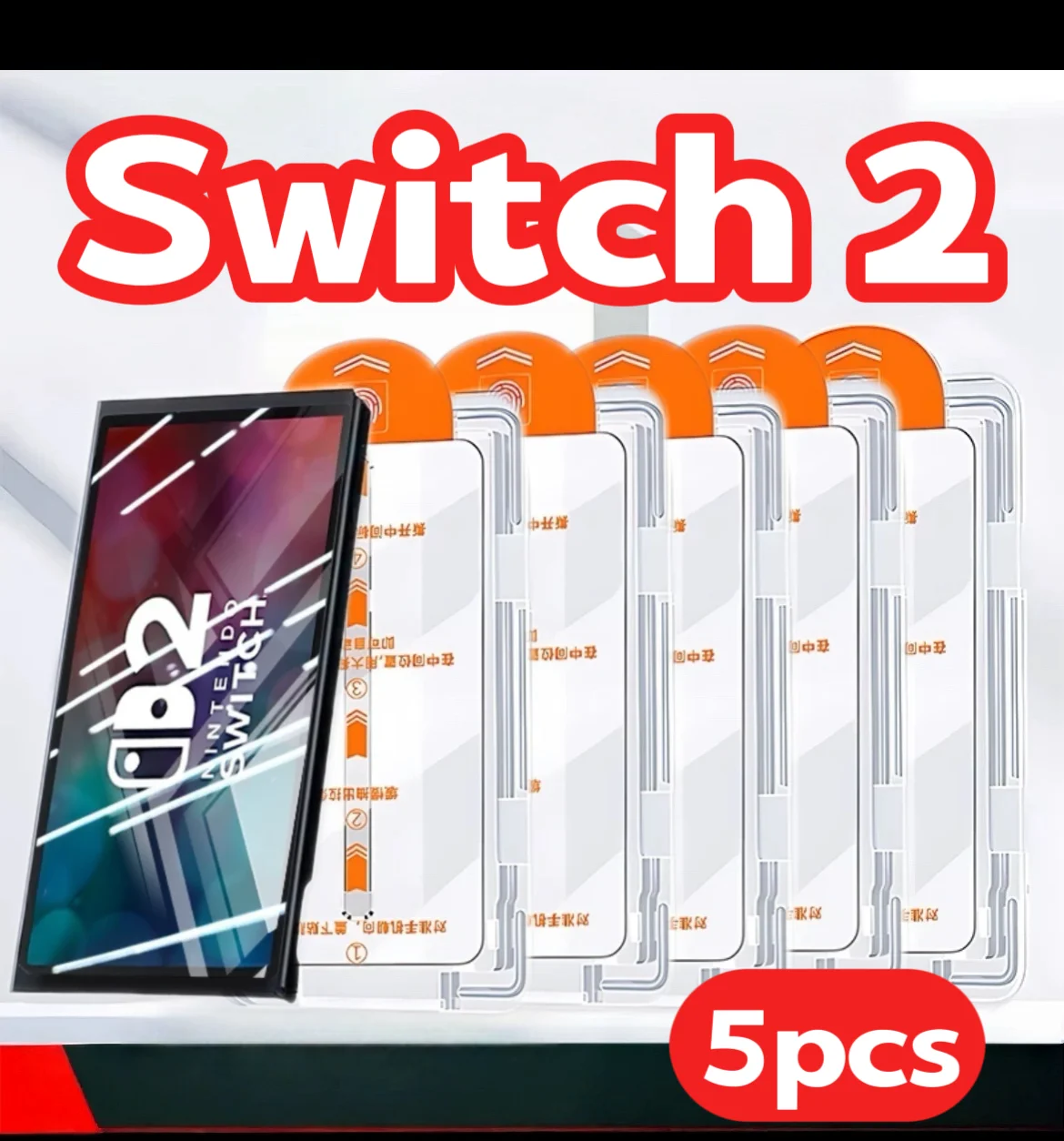 5 قطعة التبديل 2 واقي للشاشة من الزجاج المقسى 9H صلابة المضادة للخدش فقاعة الحرة لا مجموعة محاذاة الغبار