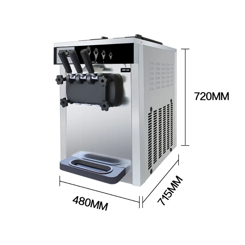 Design  Industrial Auto Pre-cooling Clean Summer Soft Ice Cream Machine