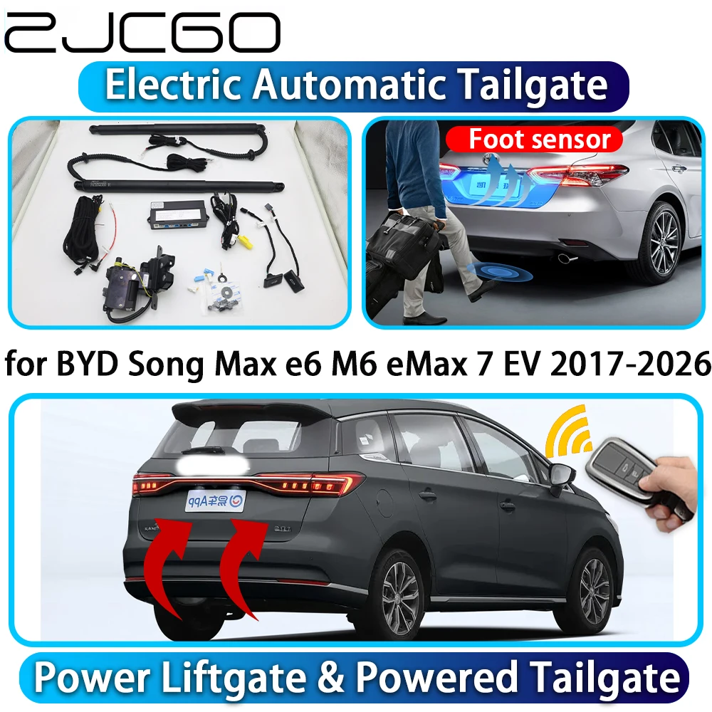 

ZJCGO for BYD Song Max e6 M6 eMax 7 EV 2017-2026 OEM Automatic Power Liftgate Powered Tailgate Intelligent System Trunk Lift Kit