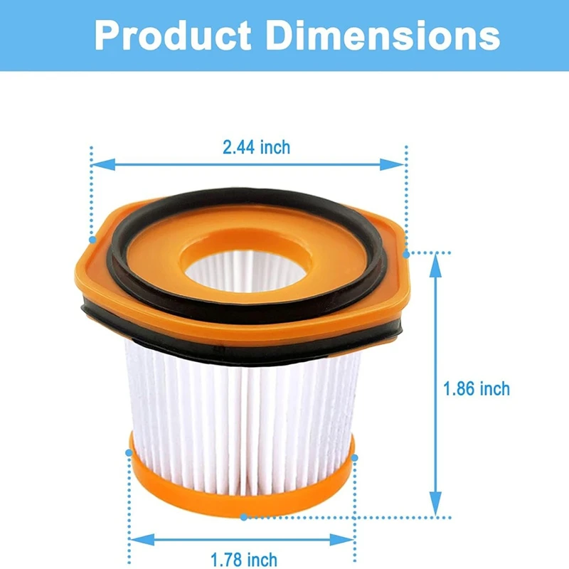 Substituição do filtro de vácuo para tubarão, sistema Wandvac, substituição para tubarão WS620, WS632, WS630, 8 Pack