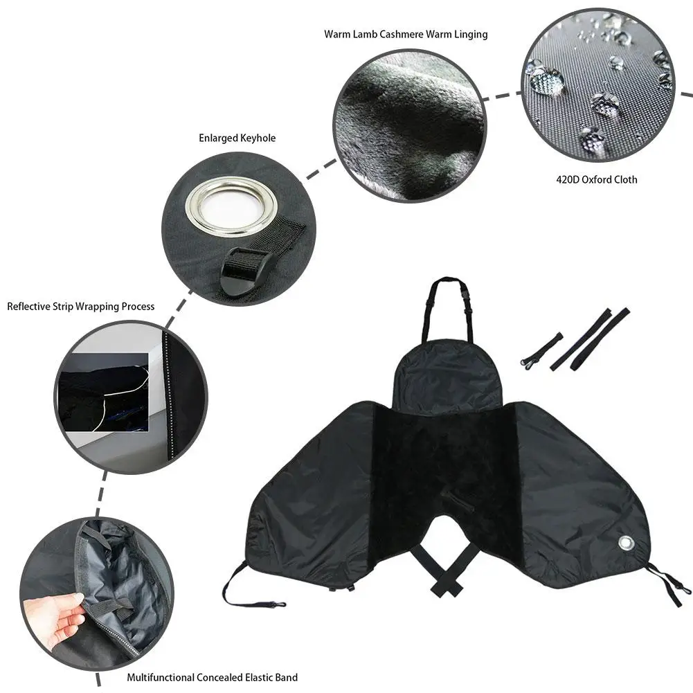 Scooters Leg Cover Knee Blanket Warmer Waterproof Windproof Motorcycle Autumn Winter Quilt for Motorcycles Scooter image 4