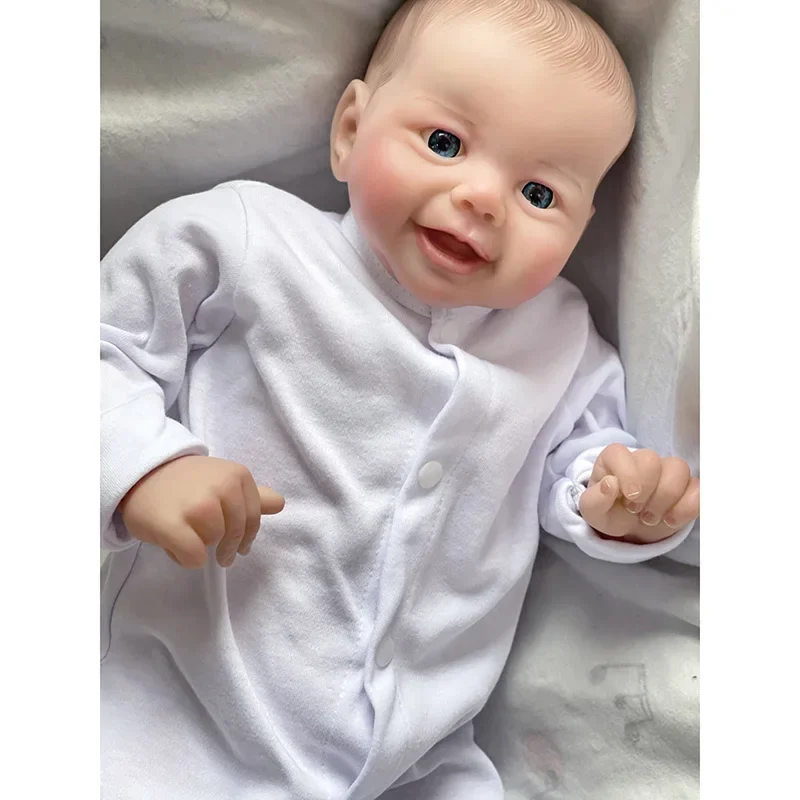 48 سنتيمتر الانتهاء دمية تولد من جديد الطفل إيمي لينة محبوب نابض بالحياة الوليد الأطفال ثلاثية الأبعاد الجلد مع الأوردة مرئية اليدوية الفن دمى لعبة أطفال #1