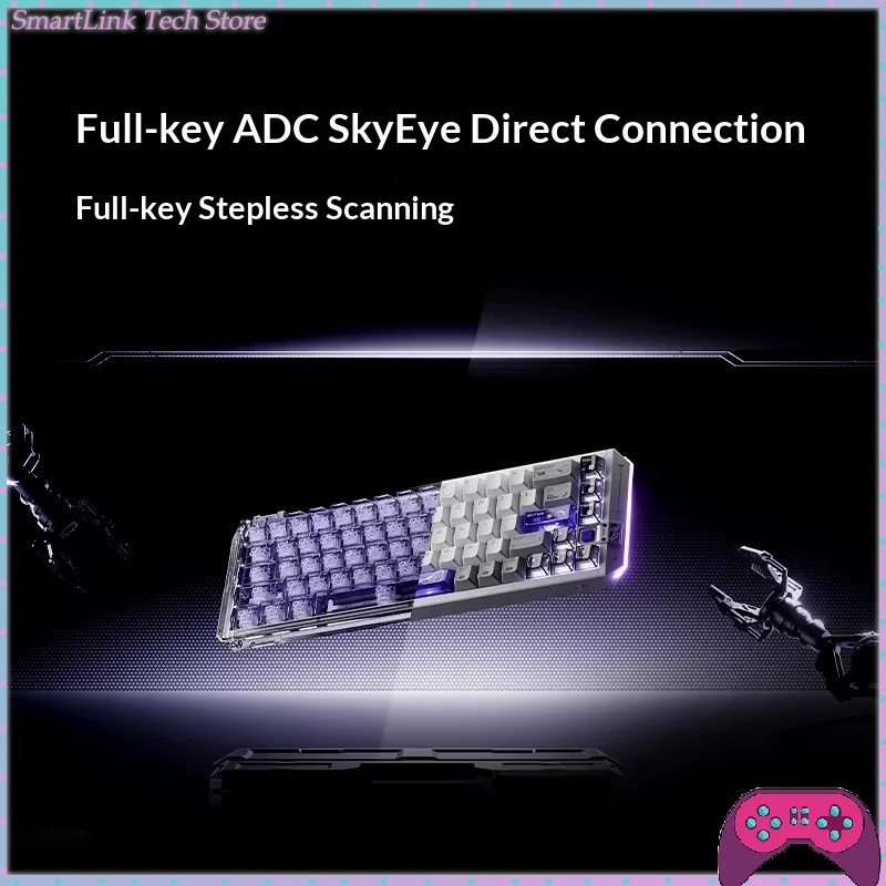 

Новая клавиатура VGN Lightning 68 с магнитными переключателями, проводное подключение, полностью настраиваемая, цельноалюминиевая, для киберспортивных игр