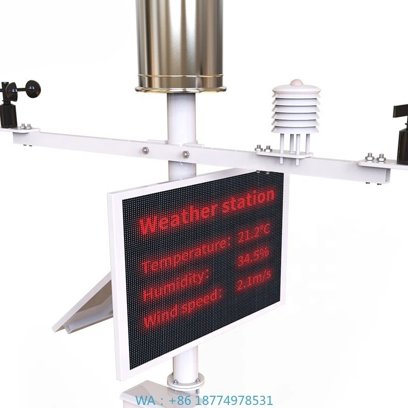 Environmental Data Logging, Solar Radiation IncludedComplete Weather Station Kit for Crop Monitoring Smart Soil Sensor,