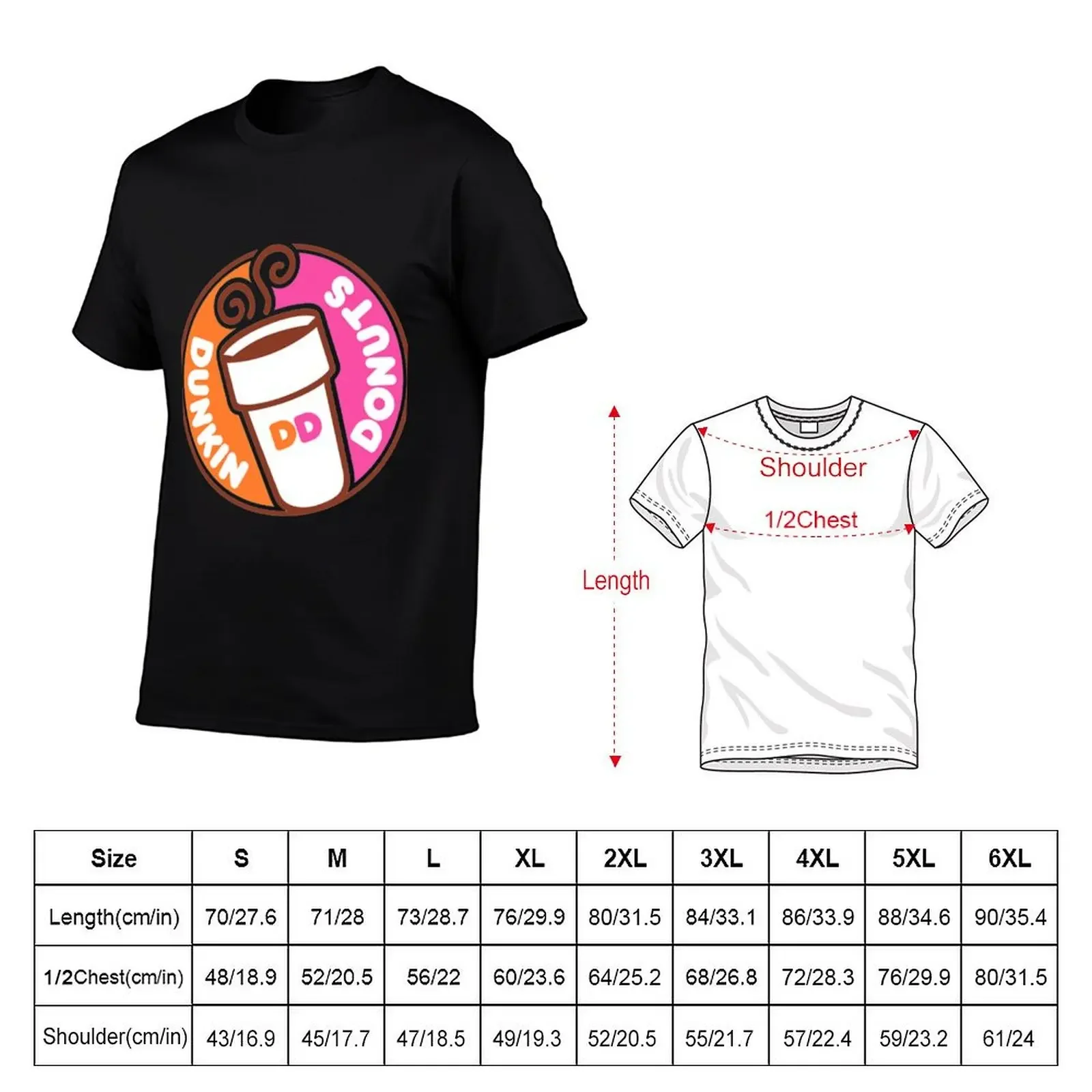 DUNKIN' DONUTS collection T-Shirt anime summer clothes oversizeds mens t shirt graphic