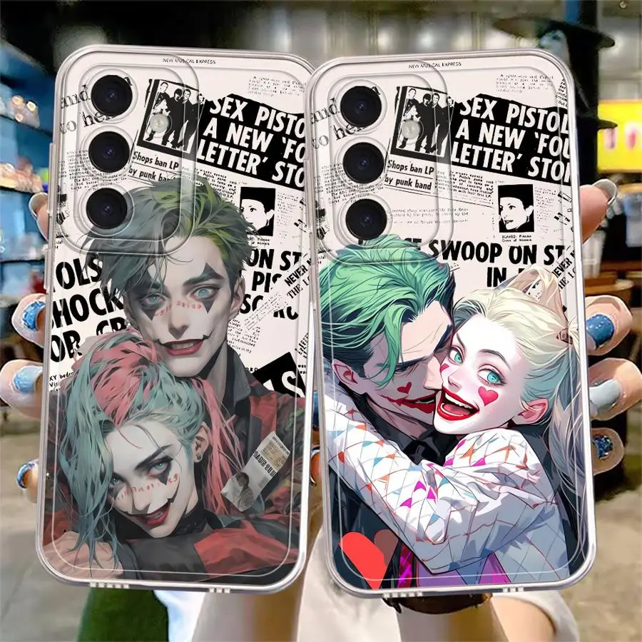 J-Joker Harley Quinn phone Case for Samsung A03s A03 Core A04e A05s A06 A10s A20s A21s A30 A31 A50s A51 A71 4G A72 4G 5G A73 5G