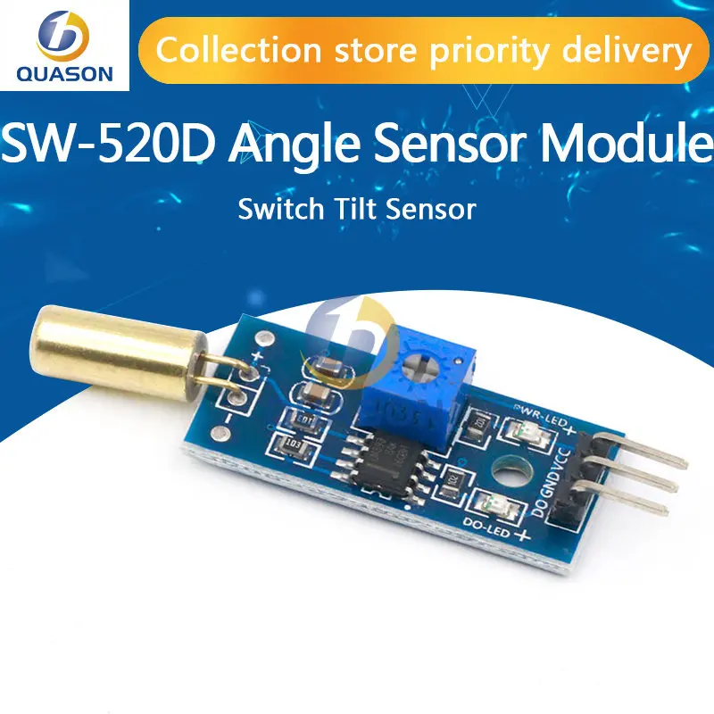 1PCS Golden SW520D SW-520D Angle sensor module Ball switch Tilt sensor module