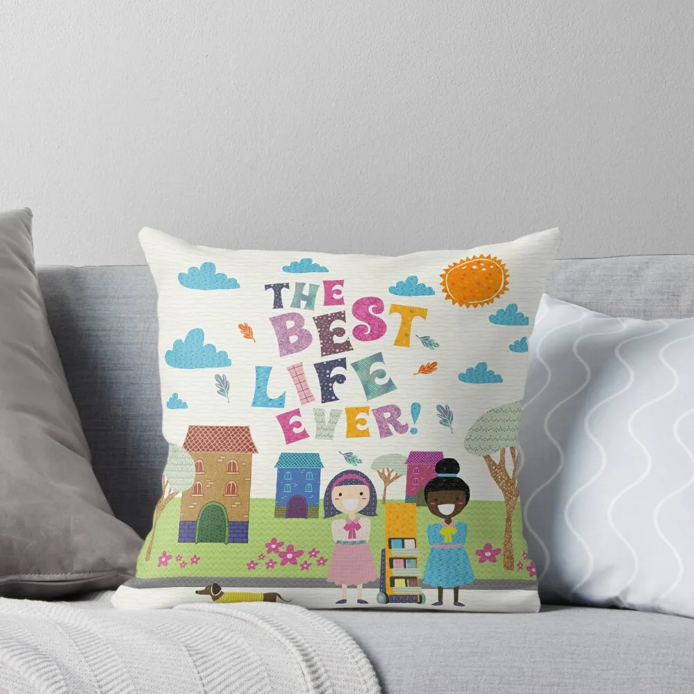 

THE BEST LIFE EVER! Throw Pillow pillow cover christmas Throw Pillow Covers