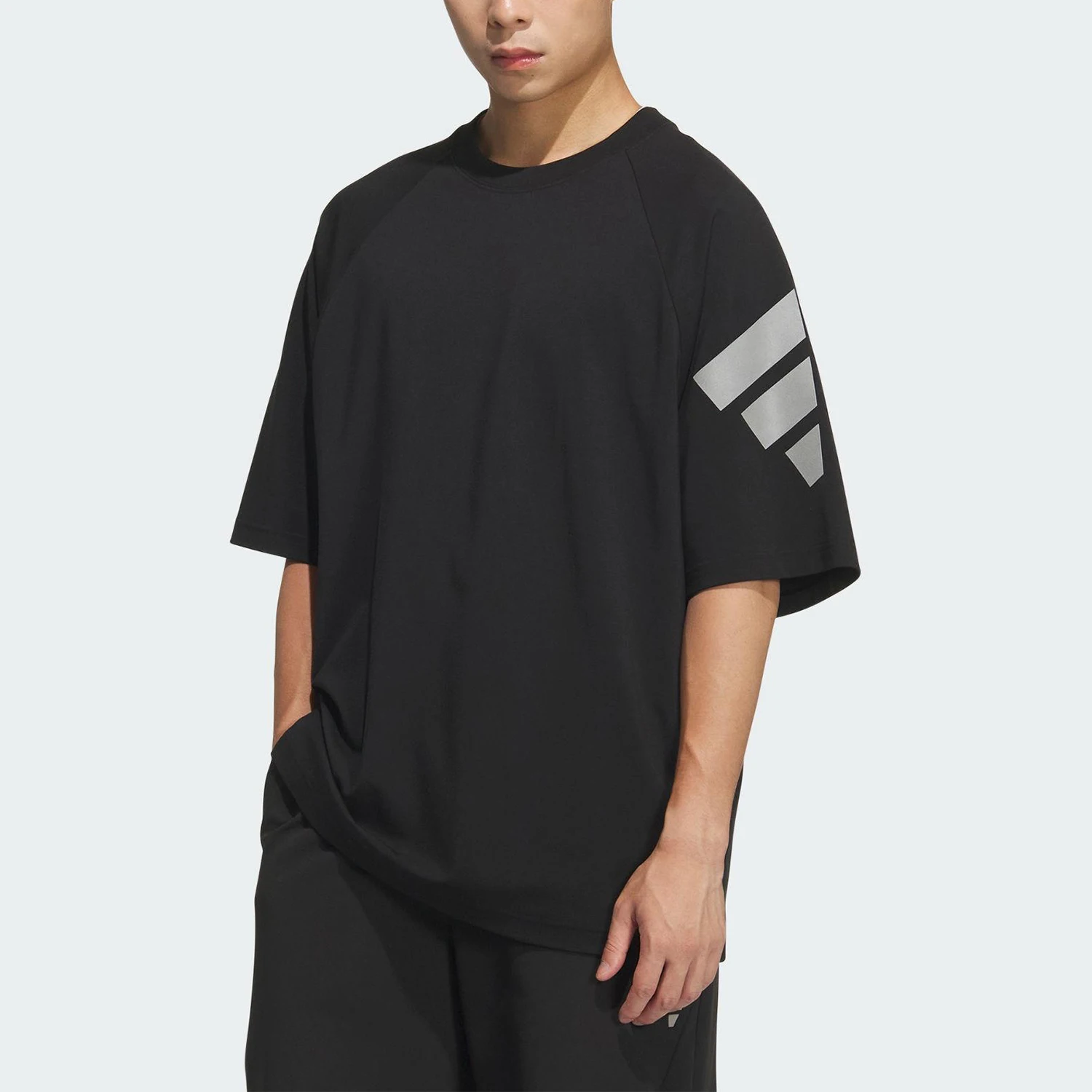Adidas genuine comfortable summer style men's loose casual daily short sleeved shirt KH1485