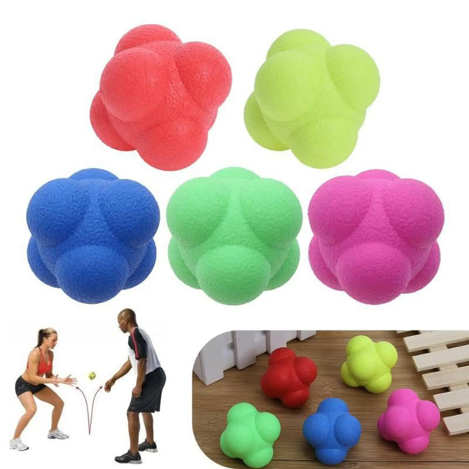 Speed Agility Reaction Ball Exercise Ball for Home Gym Balance Workouts and Reflex Coordination Training