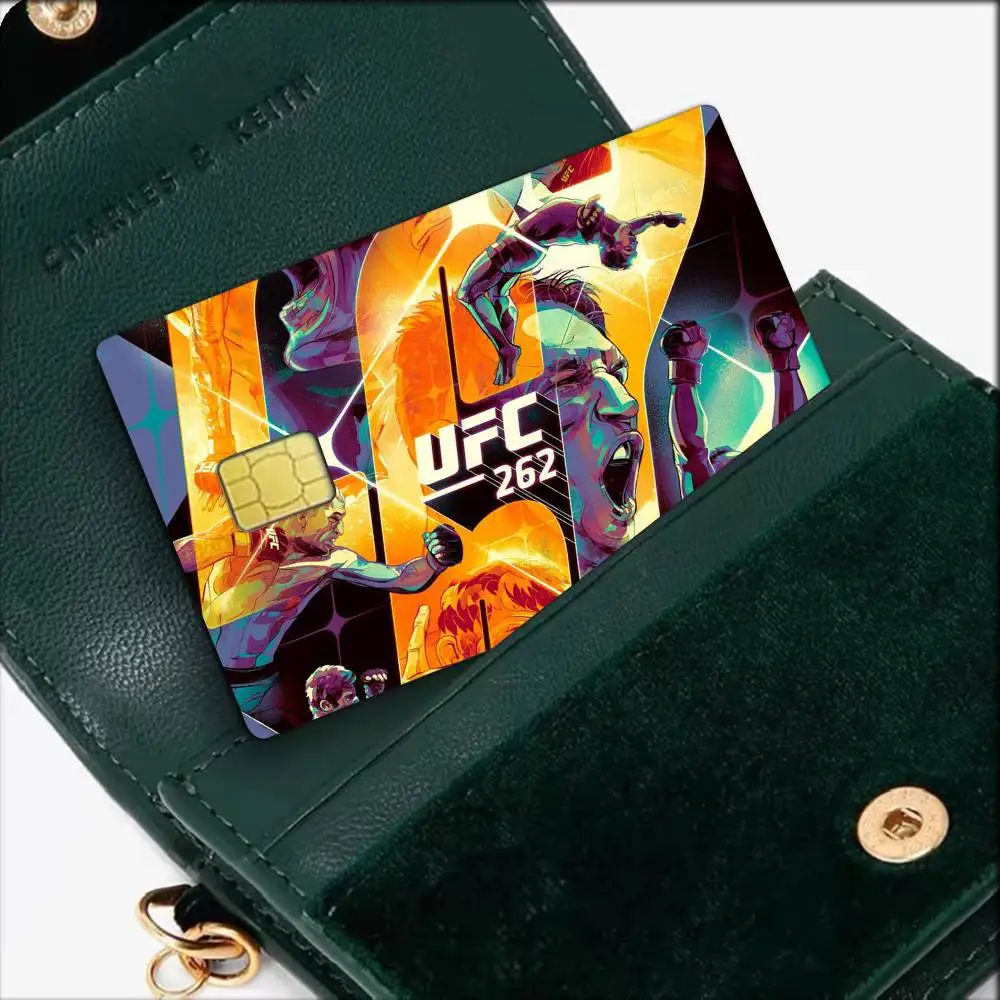 Combat UFC Logo   Waterproof Film Skin Cover Credit Card Stickers Debit Front Bank Bus Pass - view 4