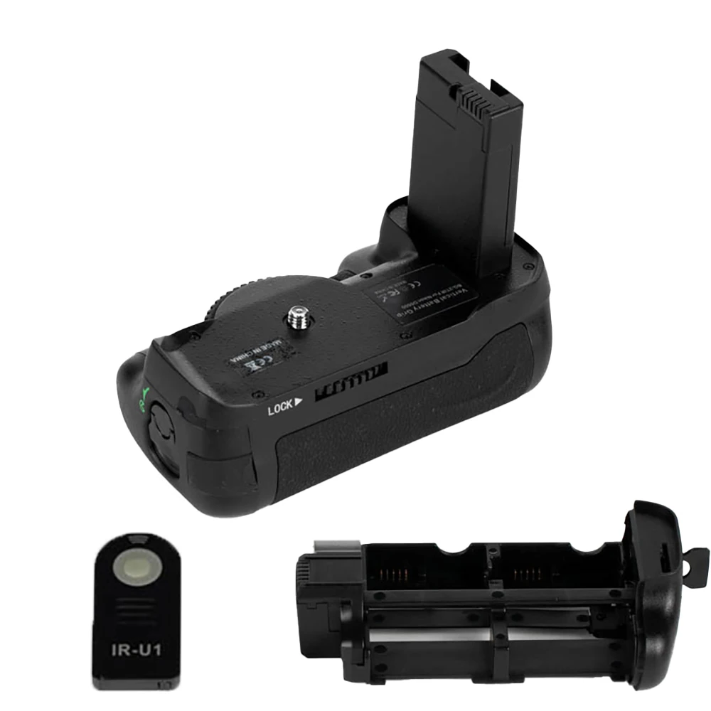 Soporte de mano con empuñadura de batería para cámara DSLR D5500 D5600 EN-EL 14 alimentado por batería con agarre de batería de Control remoto