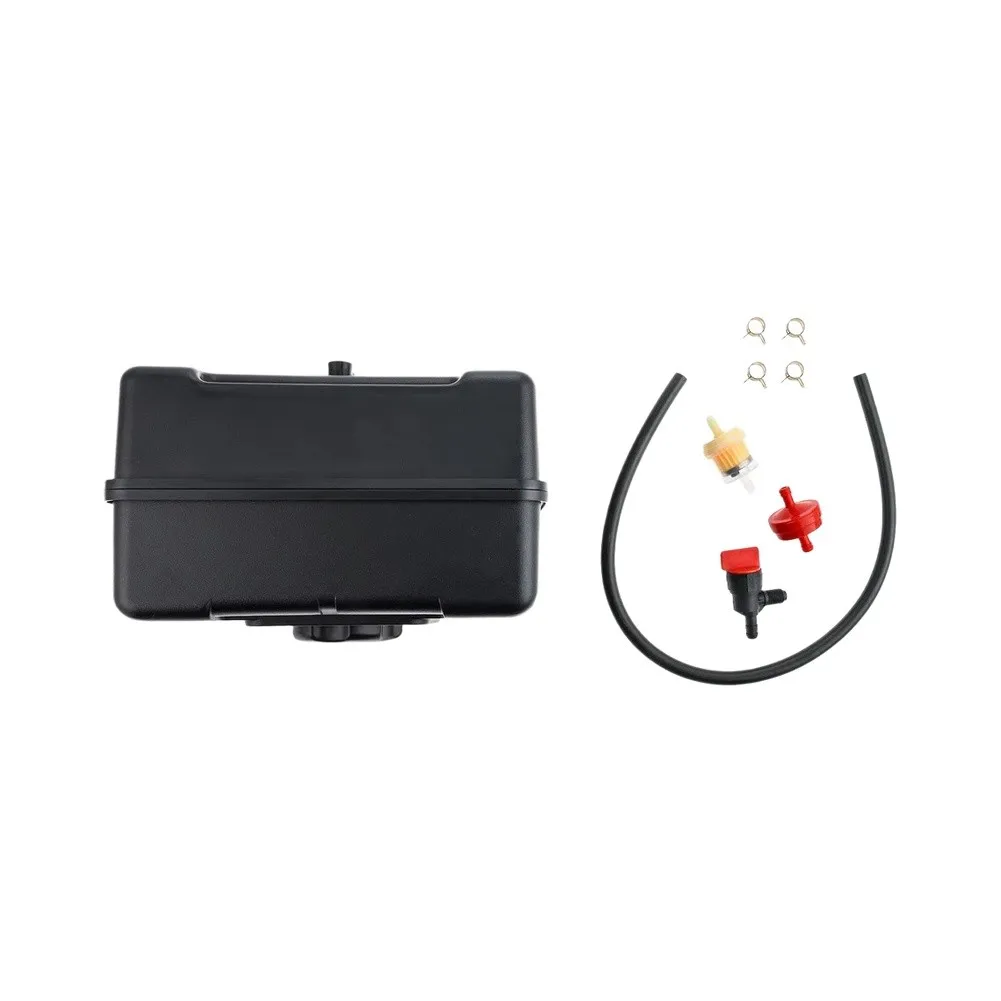 4-Liter-Kraftstofftank-Set mit Deckel, Ventil, Filter und Leitung für Rasenmähermotor 691993 493337 490572, Gartenfräse, Schneefräse, Gartenwerkzeug