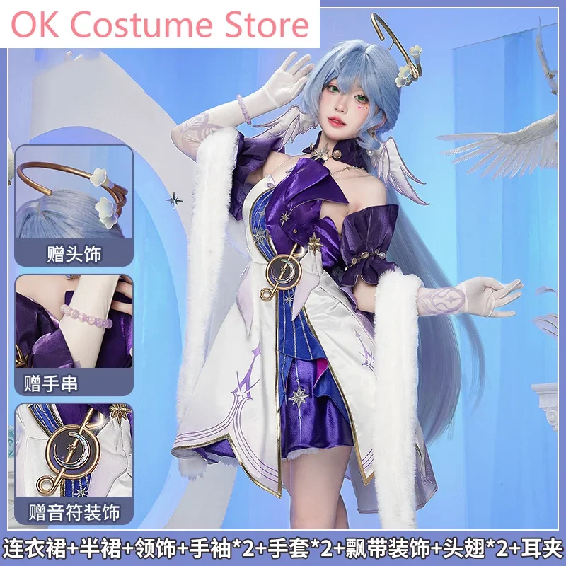 Honkai: Star Rail Robin Dress Women Cosplay Costume Cos Game Anime Party Uniform Hallowen Play Role Clothes Clothing