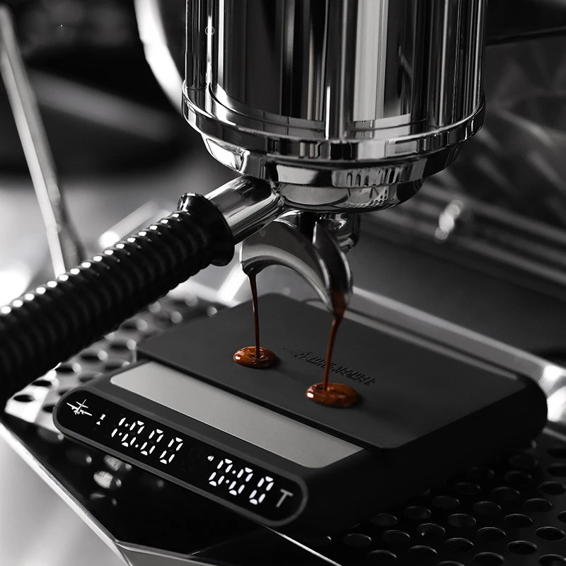 JUSTINLAU Smart Espresso Coffee Scale Professional Pour Over Drip Electronic Coffee Scale with Timer LED Display Barista Tools