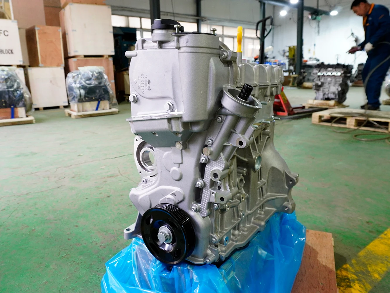 03C100092BX EA111 VW CFNA 1.6L محرك الجمعية حالة جديدة لسكودا فابيا بولو لافيدا #6