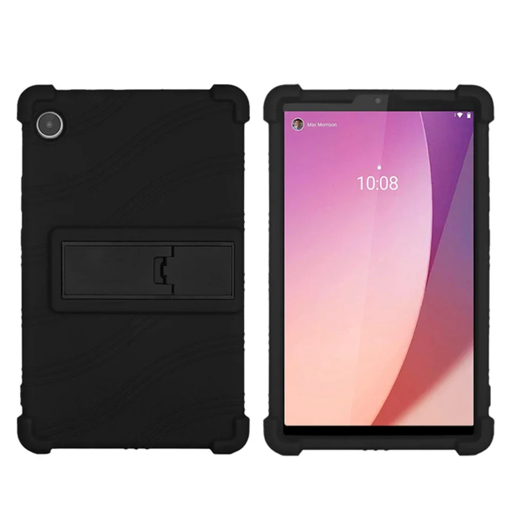 For Lenovo Tab M8 4th 2023 Gen 3 TB-8506F FHD TB-8705F HD TB-8505F 8 inch Protective Shell Silicone Tablet Case Stand Cover