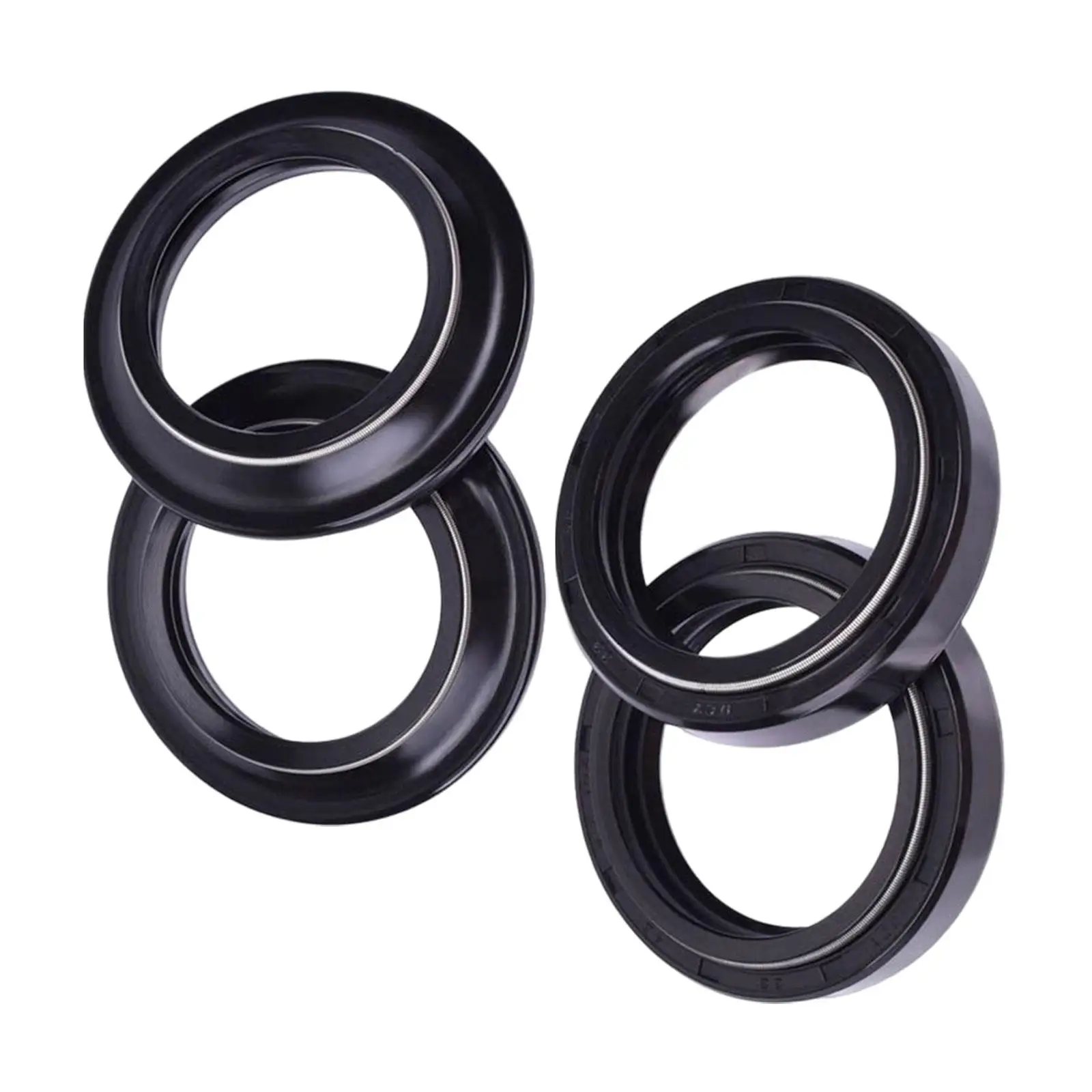 

4 Pieces Motorcycle Front Fork Dust and Oil Seal Accessories Wear Resistance