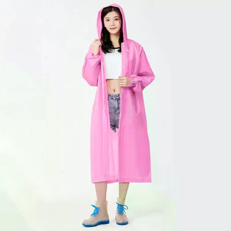 Waterproof Raincoat Portable Adult Raincoat For Outdoor Hiking Emergency Rainproof Clothing