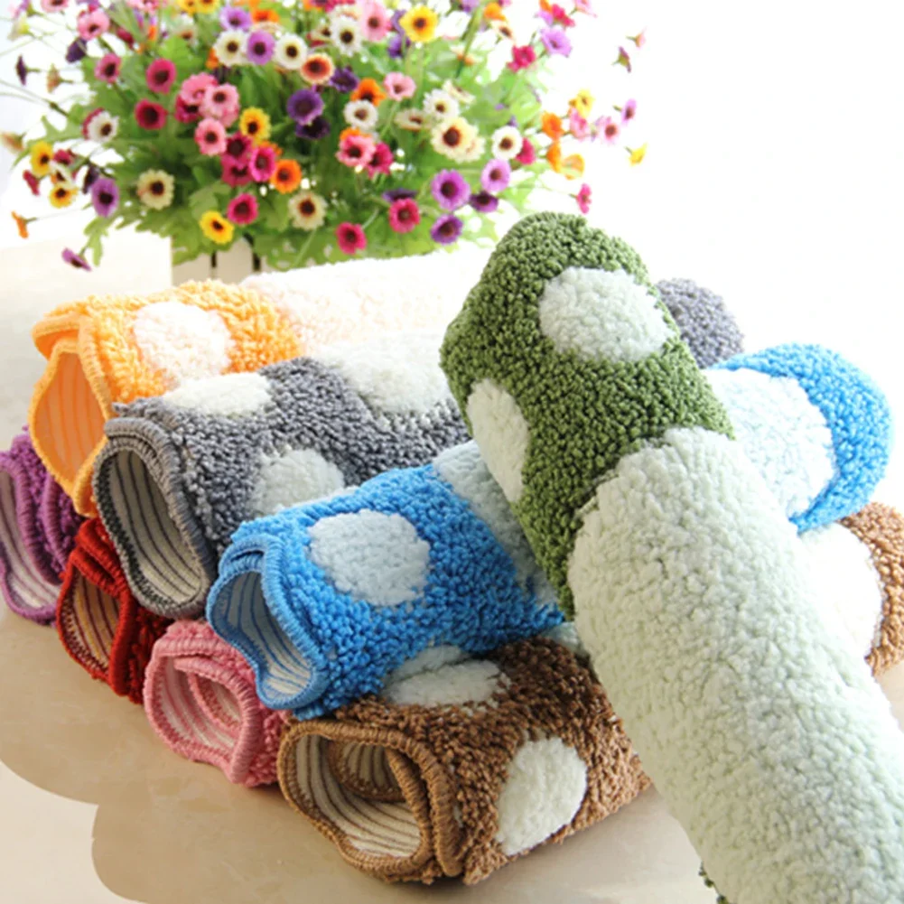 Foot Print Bath Mats,Non-Slip Bathroom Carpet, Toilet Memory Foam Rug Pad ,Microfiber Mini  40*60cm