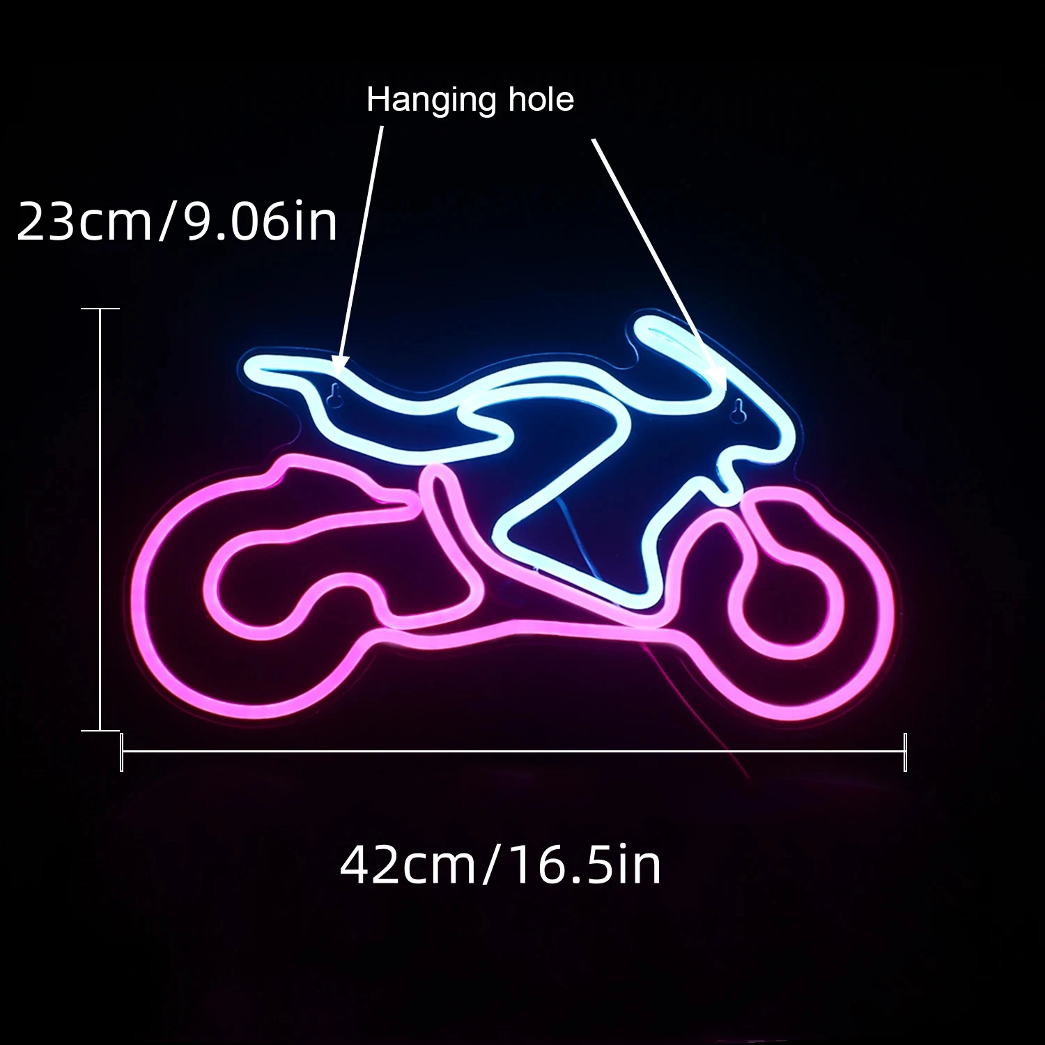 Imagem -05 - Custom Neon Led Sign Bike Wall Art Motocicleta Shop Club Party Sports Room Wall Decoration Presente Noite Luz dos Homens