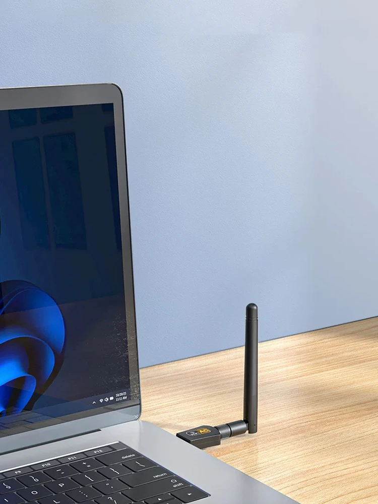 Kebidumei 600Mbps USB Wifi Adapter AC600 Dual Band 2.4GHz 5GHz Karta Sieciowa WiFi Odbiornik WiFi 802.11b/n/g/ac do Komputera z Chipami 8811 — zdjęcie produktu 7