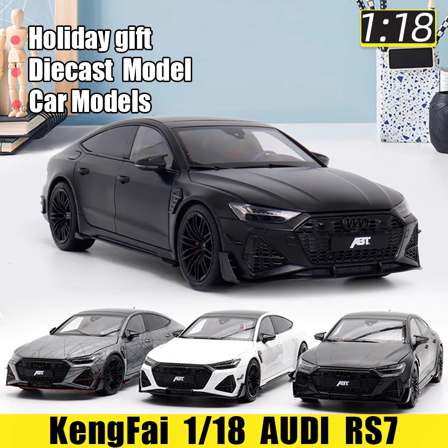 

KengFai 1:18 scale new diecast car models in metal FOR AUDI RS7 holiday gift collection