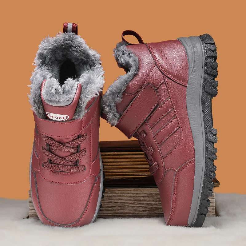 

YRZL Men's Thermal Boots Winter Boots Men Waterproof Anti Slip Snow Boots Warm Outdoor Hiking Shoes Non Slip Thermal Footwear