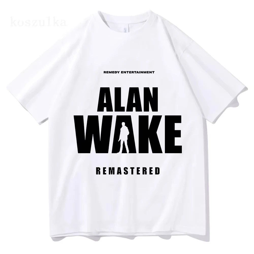 2026 Alan Wake 2 Game Printing T-shirt Cotton Short Sleeve Women Men Tshirts Streetwear Unisex Loose Casu