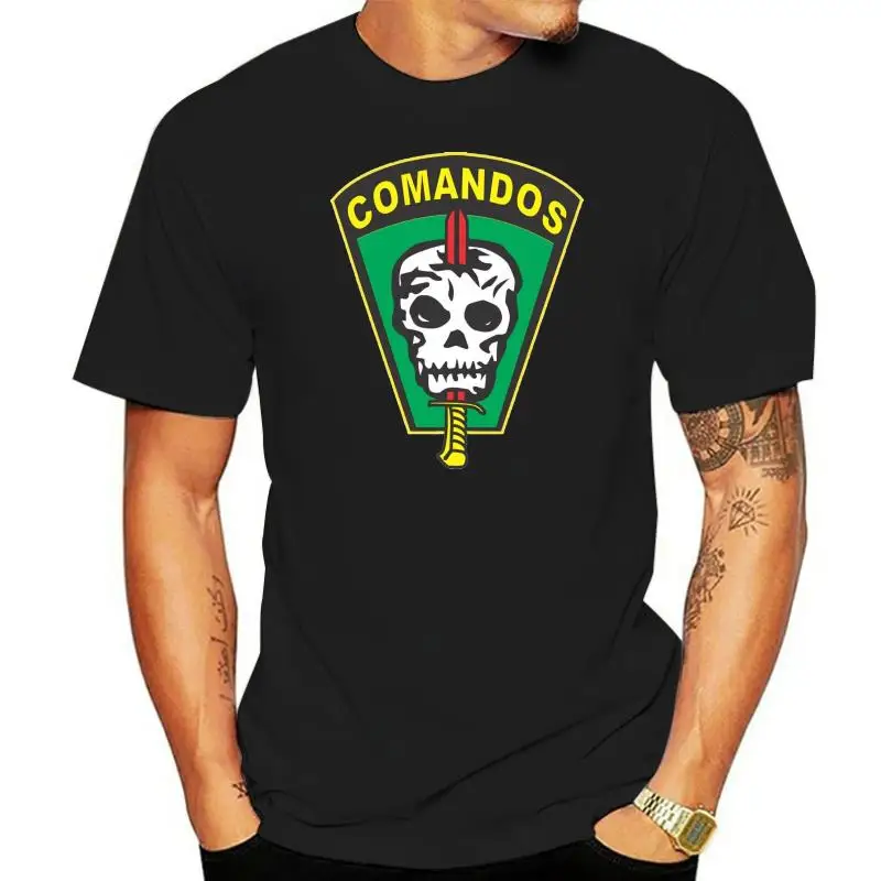 Brazil Army Comando Special Forces T-Shirt Double Side Summer Short Sleeves Fashion Street Wear Print Letters Hip Hop Tops Shirt