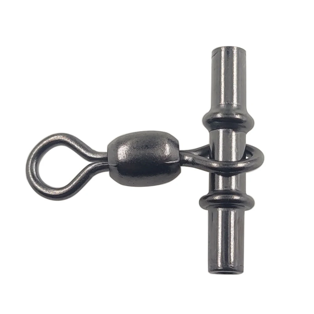 10/20pcs/lot Swivel Sleeves 3-way Fishing Swivels Crane Swivel Cross Line Fishing Connetor Saltwater Terminal Tackle